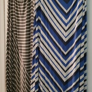 2 long dresses,  and 2 long skirts